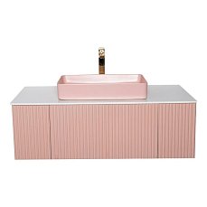 Тумба для ванной Аванти 100 розовый
