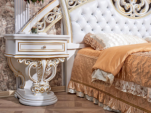 Спальня Марелла АРД белый с золотом глянец