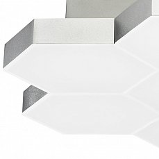 (MX13003032-7А) Люстра потол FAVO LED-35W 1680LM Серебро 3000K (в комплекте) 750072