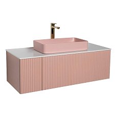Тумба для ванной Аванти 120 розовый