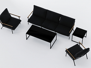 Калма мягкая мебель: диван 3 местный + кресло + кофейный столик + журнальный стол