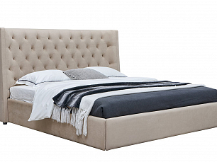 Кровать ЕСФ 1726 160х200 с мягким изголовьем, подъемным механизмом и ящиком для белья