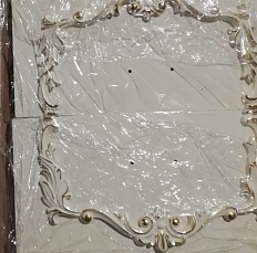 Шкаф Венеция Стайл АРД 6 дверный с зеркалом крем глянец
