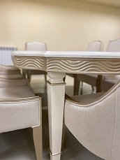 Столовая Софа PMT02/PMC02 комплект: стол обеденный 250х100 + 8 стульев