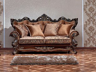 Мягкая мебель Оскар-2 АРД 3+1+1 орех/азалия коричневый