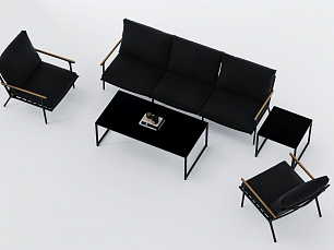 Калма мягкая мебель: диван 3 местный + кресло + кофейный столик + журнальный стол