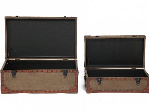 Лофт арт набор из 2х столиков-сундуков M-11073