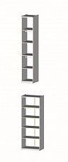 Шкаф Натали 5 дверный с зеркалом (2+1+2) белый глянец