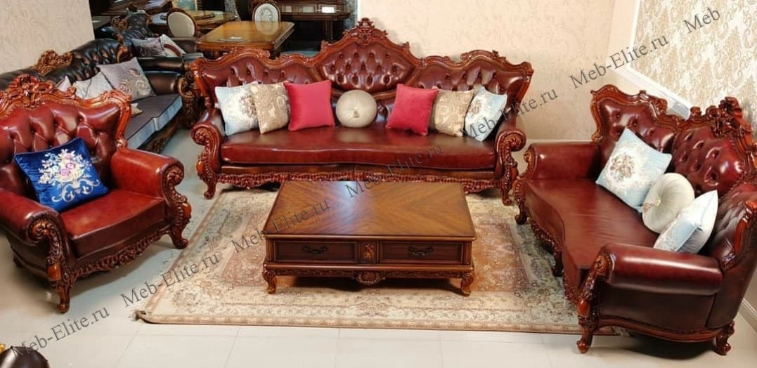 Мягкая мебель Касандра комплект: диван 4 местный + диван 2 местный + 2кресла — купить со склада в интернет магазине мебели