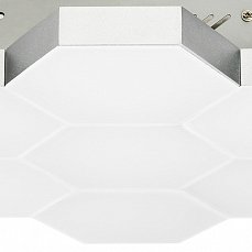 (MX13003032-7А) Люстра потол FAVO LED-35W 1680LM Серебро 3000K (в комплекте) 750072
