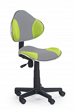 Кресло рабочее детское Халмар Флэш 2 серый/зеленый
