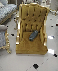 Мягкая мебель Элджиофор 3+1+1 золото