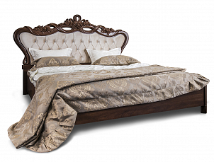 Кровать Афина 160х200 с мягким изголовьем караваджо