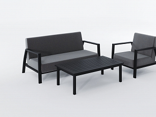Классико мягкая мебель: диван 2 местный + кресло + кофейный столик