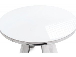 Стол обеденный Bloss 130х130 белый круглый