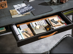 Письменный стол большой  Дарк Метал