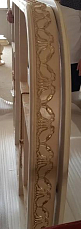 Стол обеденный Изабелла (Карпентер 208) 200/240х113 белый с золотом