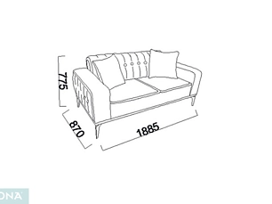 Мягкая мебель Лоретто 3+2+1 (вертикальный рисунок)