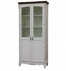 Белая роза книжный шкаф 2 дверный AS6610 (D71+M01)