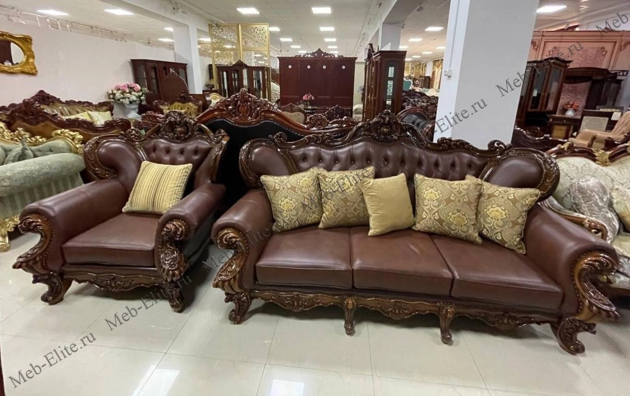 Мягкая мебель Неаполь комплект: диван 3 местный + диван 2 местный + кресло— купить со склада в интернет магазине мебели