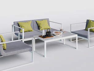 Делиция мягкая мебель: диван 2 местный + кресло + кофейный столик