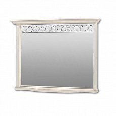 Оскар зеркало ММ-210-28 белая эмаль с патиной