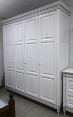 Спальня Бристоль-1 комплект: кровать 160х200 + 2 тумбы прикроватные + комод + зеркало + шкаф 4 дверный ГМ 6480-01