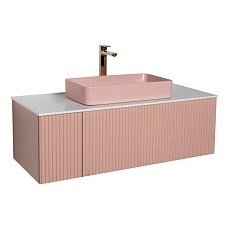 Тумба для ванной Аванти 90 розовый