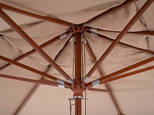 Зонт Джулия 4х3м на центральной опоре из дерева
